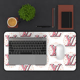 Chic Pink Monogram Desk Mat, Stylish Workspace Decor for Home Office, Gift for Her, Fashionable Desk Accessory, Modern Desk Pad, [...]