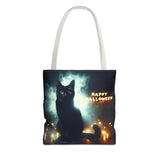 Halloween Black Cat Tote Bag