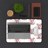 Chic Pink Monogram Desk Mat, Stylish Workspace Decor for Home Office, Gift for Her, Fashionable Desk Accessory, Modern Desk Pad, [...]
