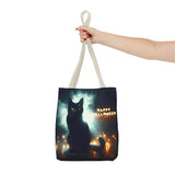 Halloween Black Cat Tote Bag