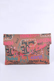 Graffiti Mix Color Iconic Envelope Clutch Bag