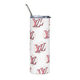 Pink LV Monogram Tumbler | Stainless Steel 20oz