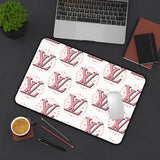 Chic Pink Monogram Desk Mat, Stylish Workspace Decor for Home Office, Gift for Her, Fashionable Desk Accessory, Modern Desk Pad, [...]