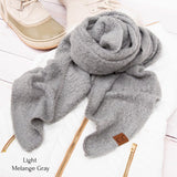 Brand CC Draped Scarves- 5 Colors