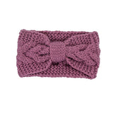 Winter Crochet Bow Headband- 6 Colors