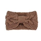 Winter Crochet Bow Headband- 6 Colors