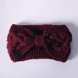 Winter Crochet Bow Headband- 6 Colors