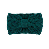 Winter Crochet Bow Headband- 6 Colors