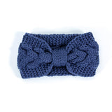 Winter Crochet Bow Headband- 6 Colors
