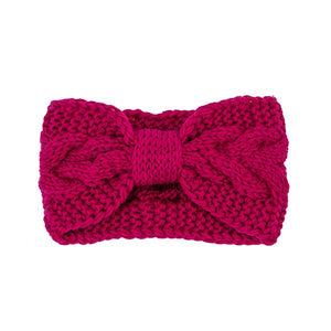 Winter Crochet Bow Headband- 6 Colors