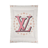 Chic Floral Comforter, Luxury Bedroom Decor, Cozy Home Gift, Elegant Bedding Set, Stylish Bedroom Essential