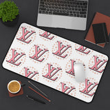 Chic Pink Monogram Desk Mat, Stylish Workspace Decor for Home Office, Gift for Her, Fashionable Desk Accessory, Modern Desk Pad, [...]