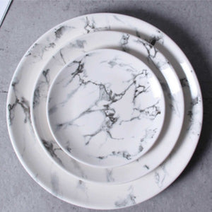 Marble Round Plate-8" Diameter