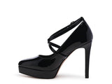Cross Strap Stiletto Pump 2 Colors Available