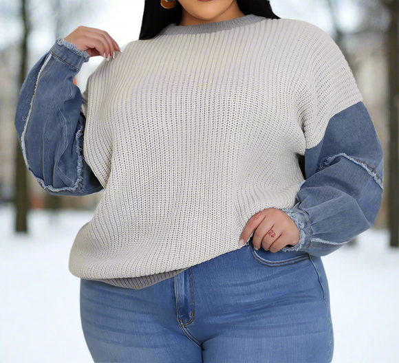 All for you Sweater (1X-3X)