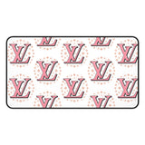 Chic Pink Monogram Desk Mat, Stylish Workspace Decor for Home Office, Gift for Her, Fashionable Desk Accessory, Modern Desk Pad, [...]