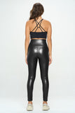 High Waist PU Leather Corset Cincher  Pants- 3 Colors S-XL