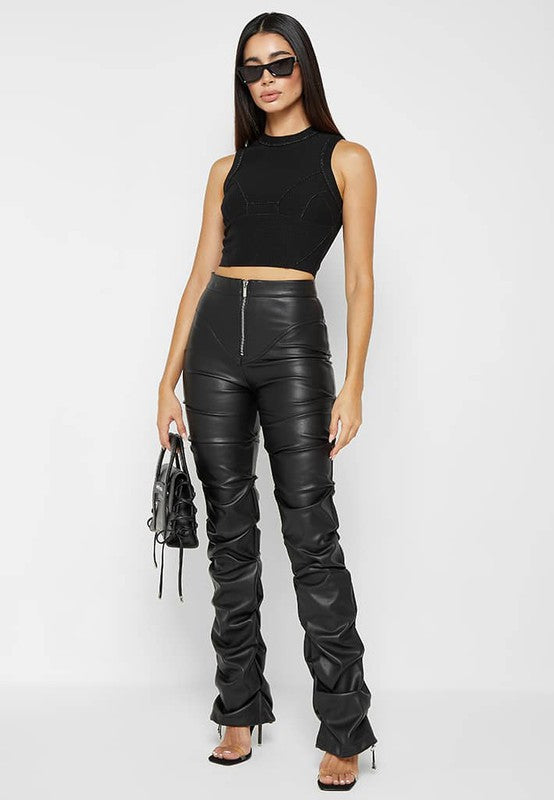 SEXY PU LEATHER PANTS S-XXL