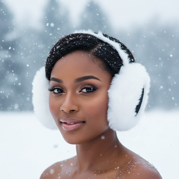 Snow Bunny Foldable Earmuffs 3 Colors Available