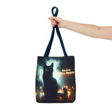 Halloween Black Cat Tote Bag