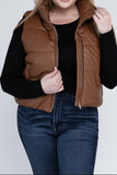 Puff Vest Sizes: 1X-3X 2 Colors