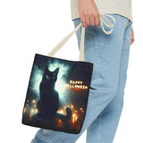 Halloween Black Cat Tote Bag