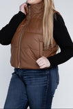 Puff Vest Sizes: 1X-3X 2 Colors