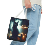 Halloween Black Cat Tote Bag