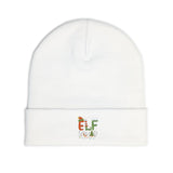 Embroidered Elf Squad Knit Beanie – Holiday Christmas Winter Hat