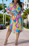 Summer Pattern Dress (S-XL)