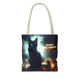 Halloween Black Cat Tote Bag