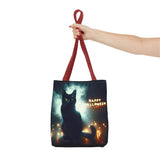 Halloween Black Cat Tote Bag