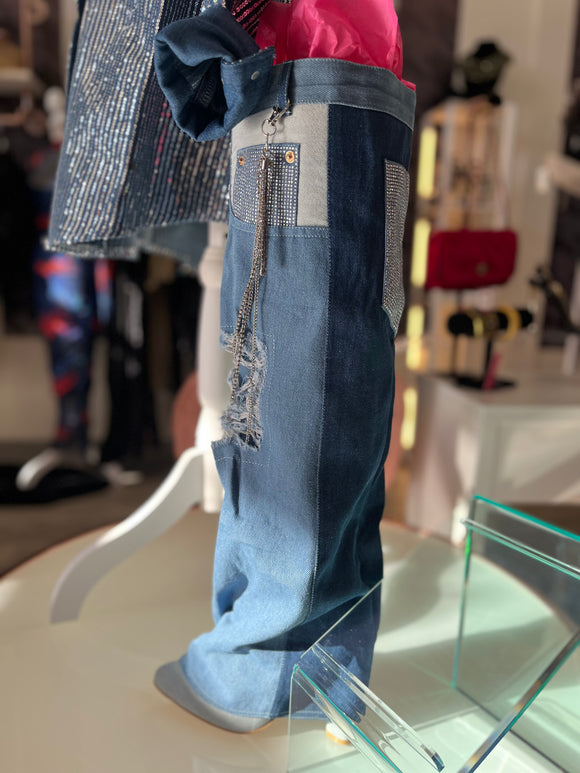 Jean boots Size 8 Only