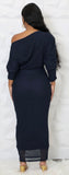 Feeling Myself Dress -Navy (S-XL)