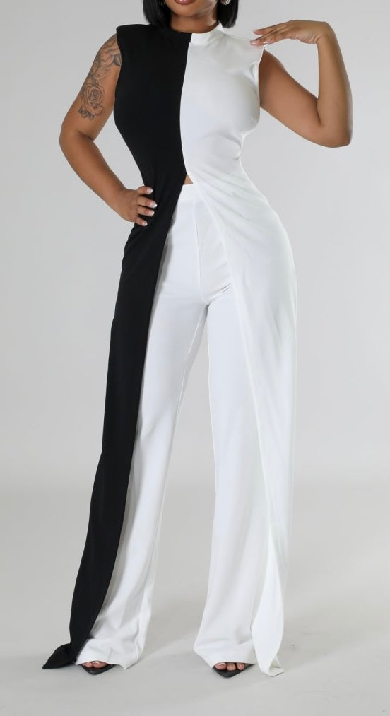 Black and White Jumpsuit