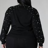 Pearl Christmas Sweater (Black)