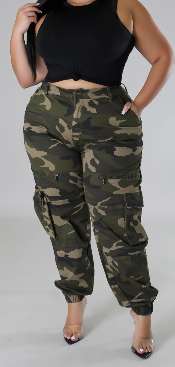 Curvy Camo Pants