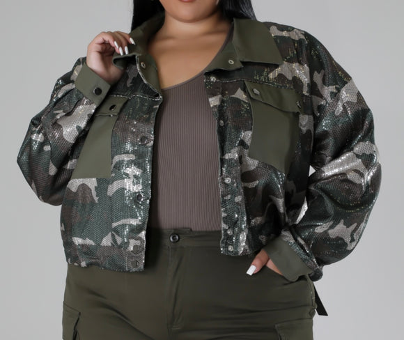 Camo/ Shimmer Jacket