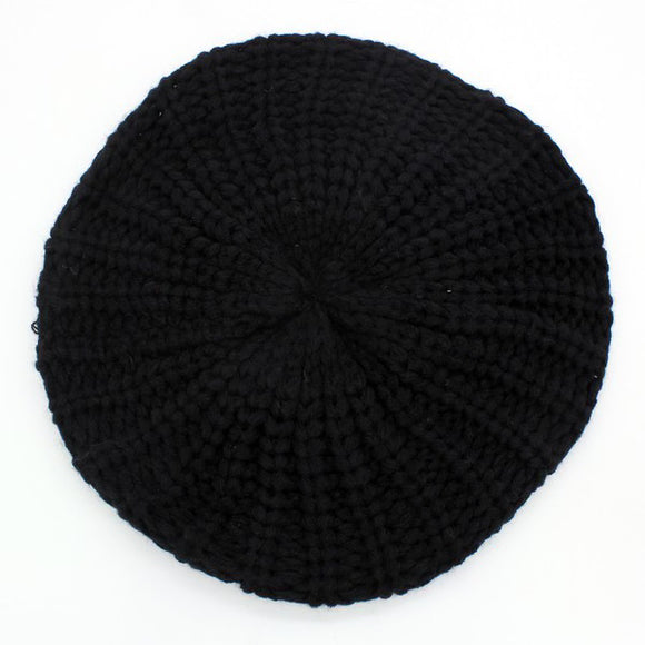 Knitted Cable Pattern Beret