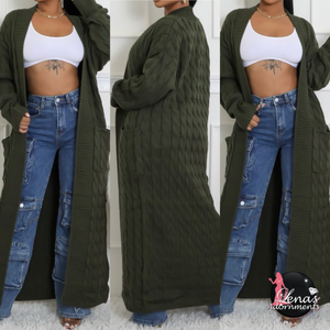 Deep Olive Cardigan