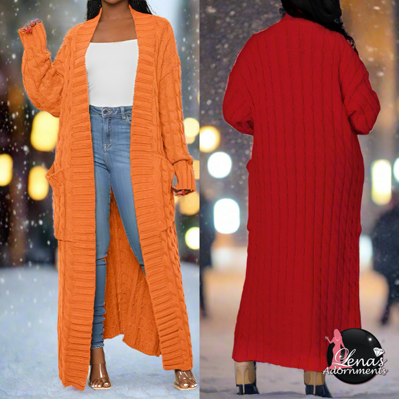 LONG MAXI SWEATER CARDIGAN