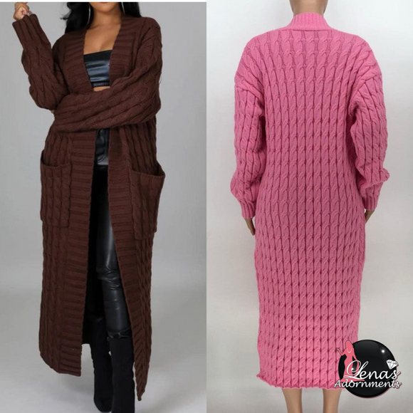 LONG MAXI SWEATER CARDIGAN