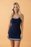 True Blue Sleeveless Dress. S-XL