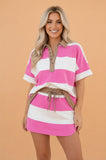 Pink Nautical 2 Piece Set Skort