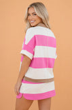 Pink Nautical 2 Piece Set Skort