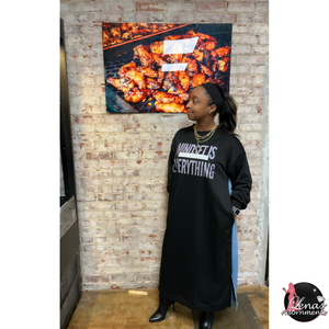 Black -Lazy Warm Dress (One Size fits All)