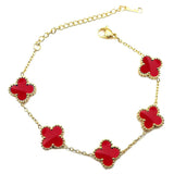 Clover Station Stainless Steel Bracelet