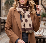 Reversible Polka Dot Scarf -3 Colors