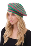 Pink and Green Beanie