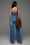 Washout Denim Jumpsuit